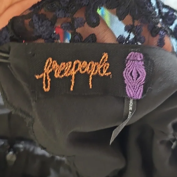 Free People Midnight Blue Lace Romper